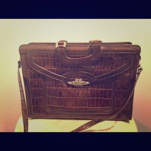 Brief Case Ladies Crocodile Pattern